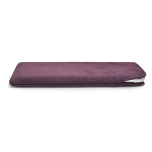 iPhone Alcantara Pouch Plum - Wrappers UK