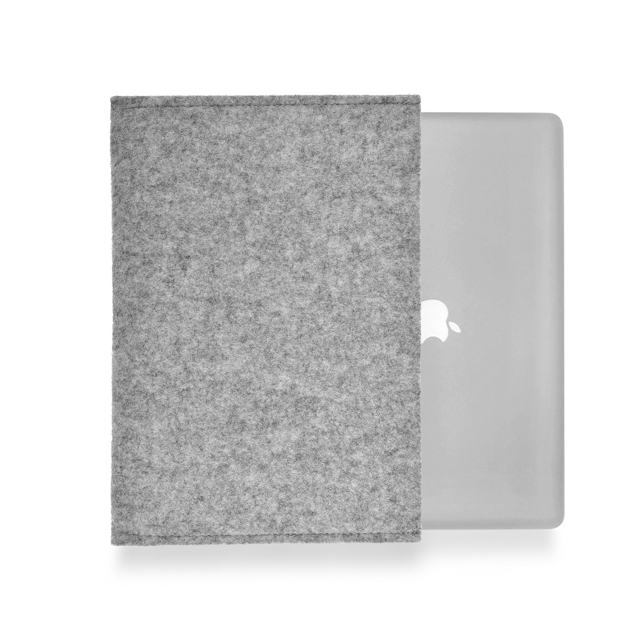 MacBook Pro 15 inch Wool Felt Grey Landscape - Wrappers UK