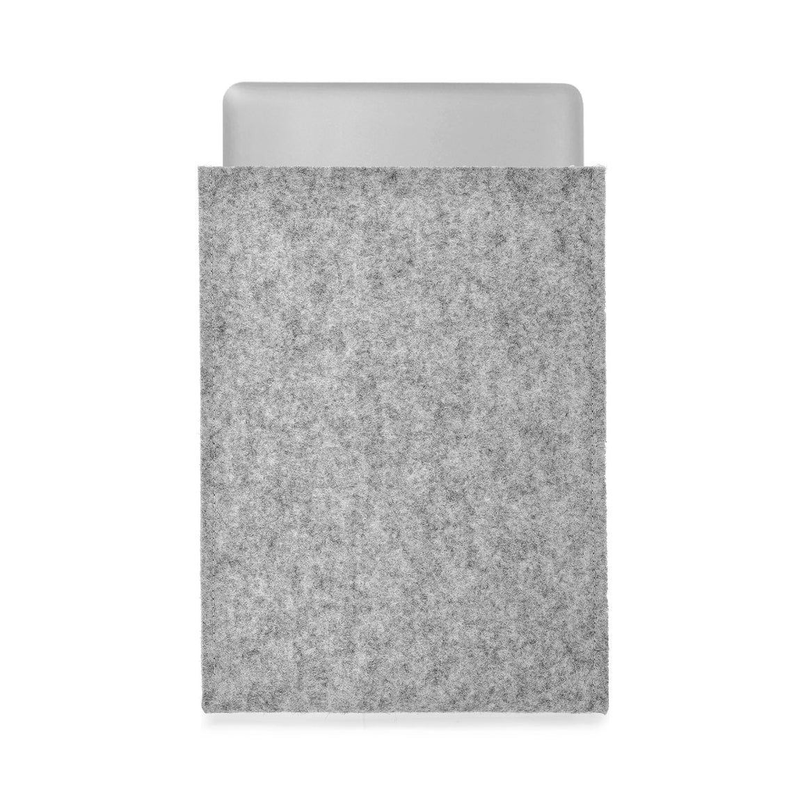 MacBook Pro 15 inch Wool Felt Grey Portrait - Wrappers UK