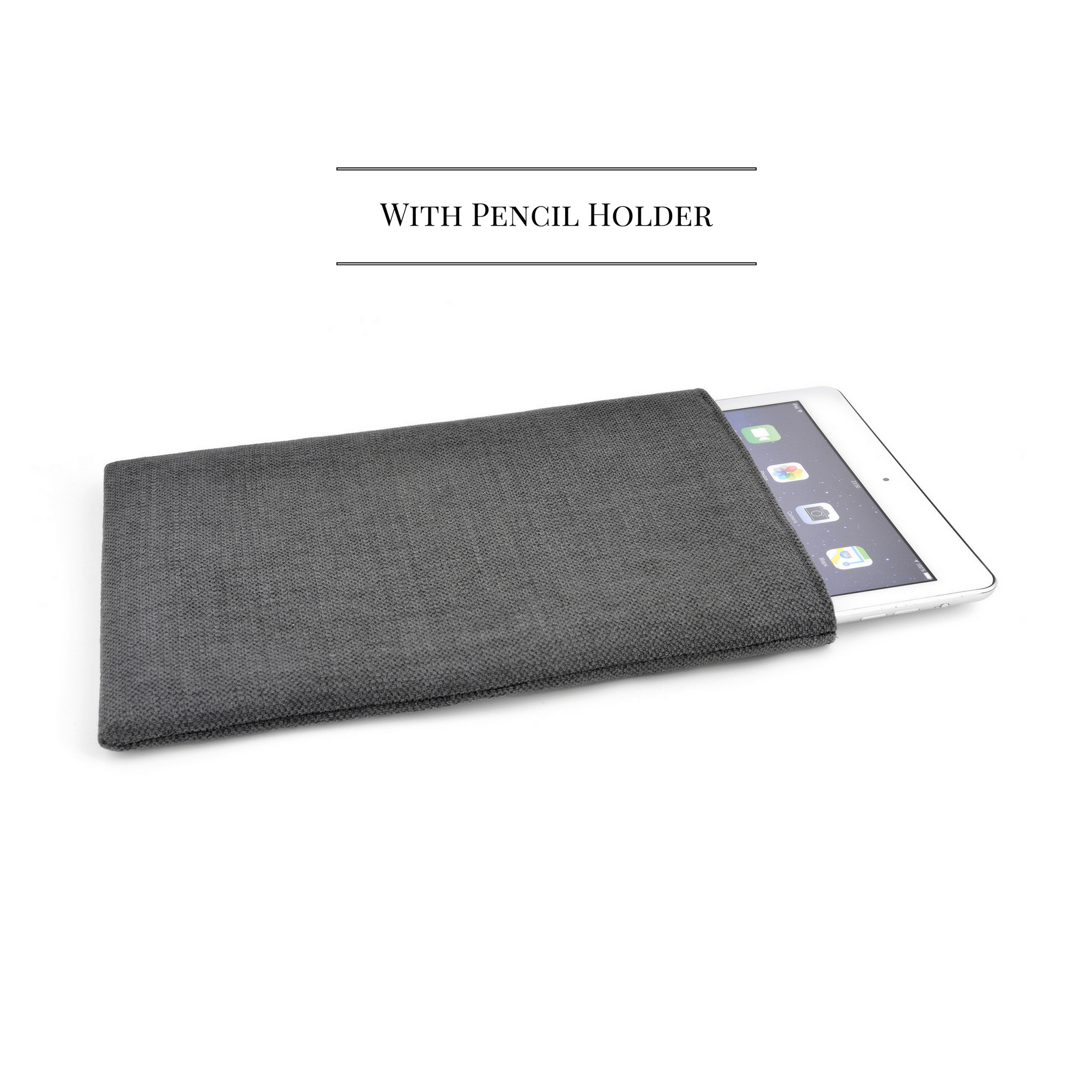 iPad Pro Linen Charcoal 10.5 + Pencil - Wrappers UK