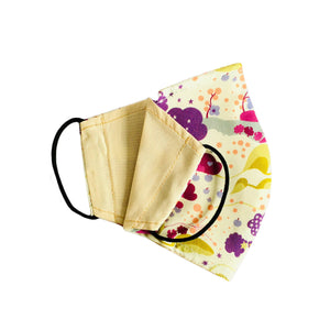 Face Mask Patterns Clouds Reversible Washable Ladies 2 sizes - Wrappers UK